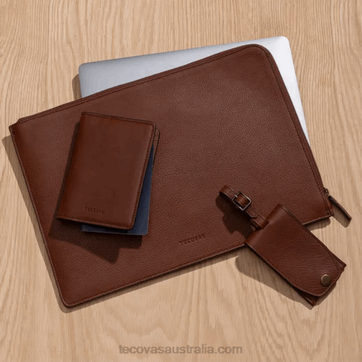 Bourbon Leather Laptop Sleeve Tecovas 62NN83