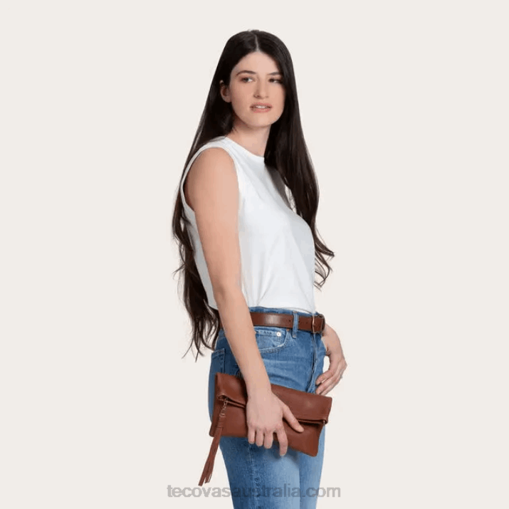 Fawn Leather Clutch Tecovas 62NN99