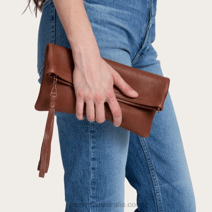 Fawn Leather Clutch Tecovas 62NN99