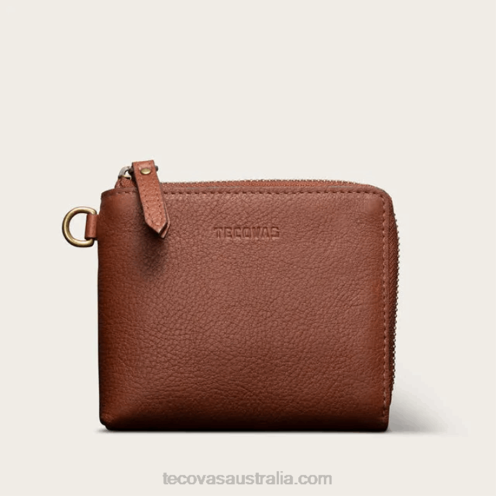 Fawn Leather L-Zip Wallet Tecovas 62NN103