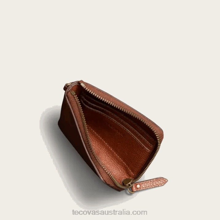 Fawn Leather L-Zip Wallet Tecovas 62NN103