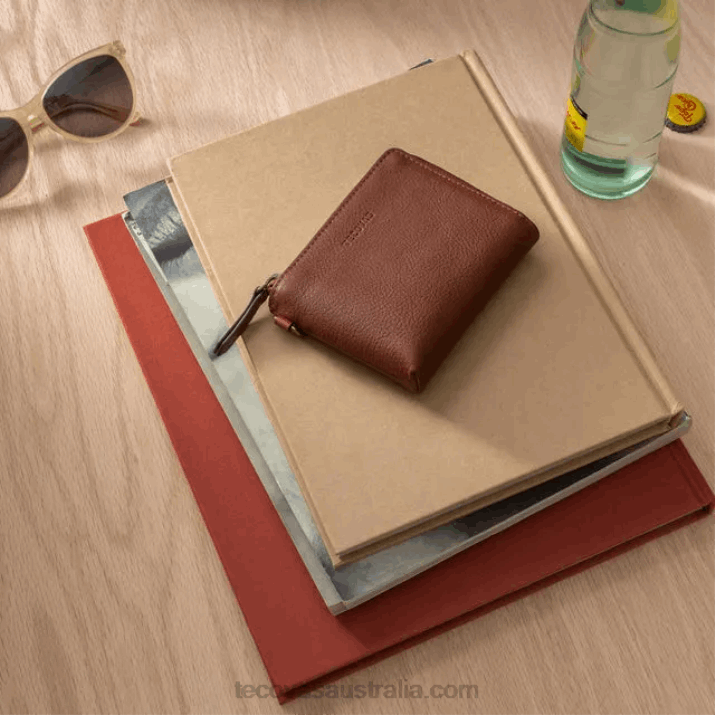 Fawn Leather L-Zip Wallet Tecovas 62NN103