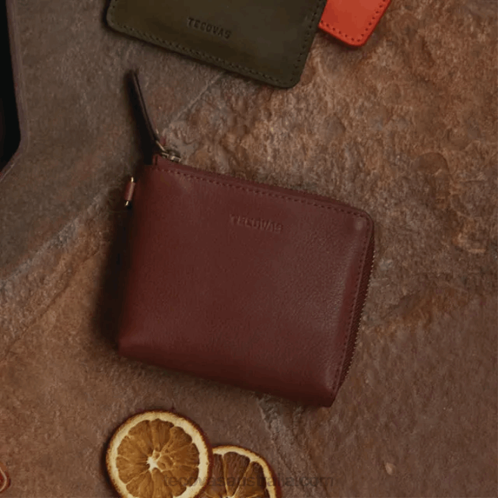 Fawn Leather L-Zip Wallet Tecovas 62NN103