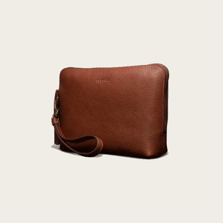 Fawn Leather Wristlet Pouch Tecovas 62NN101
