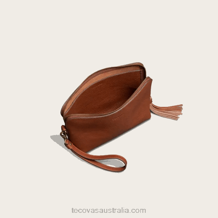 Fawn Leather Wristlet Pouch Tecovas 62NN101