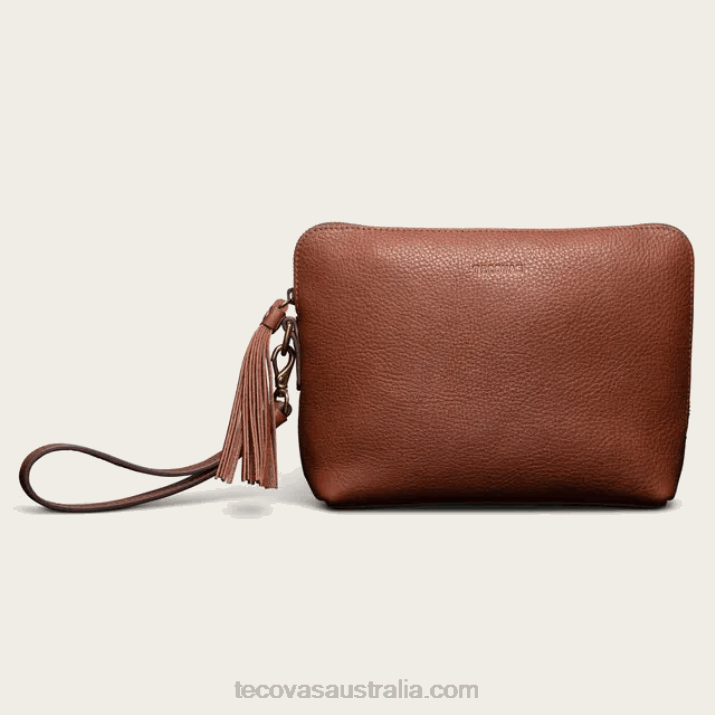 Fawn Leather Wristlet Pouch Tecovas 62NN101