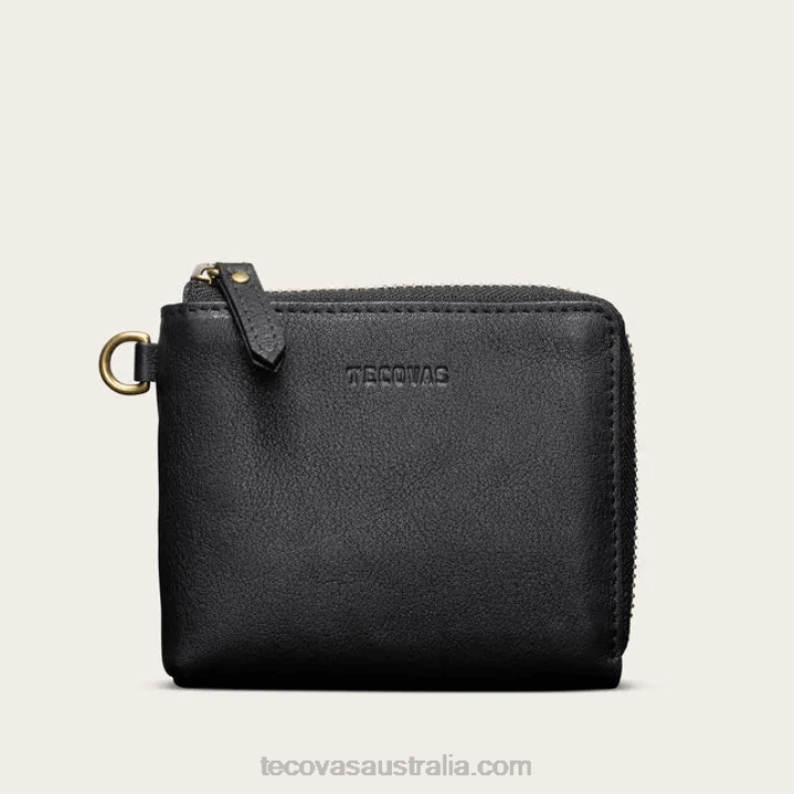 Midnight Leather L-Zip Wallet Tecovas 62NN104