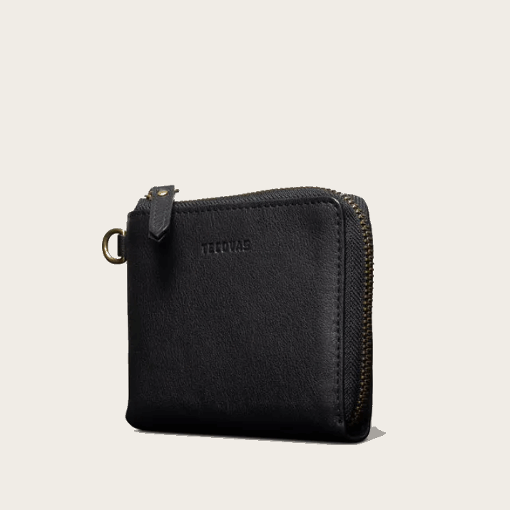 Midnight Leather L-Zip Wallet Tecovas 62NN104