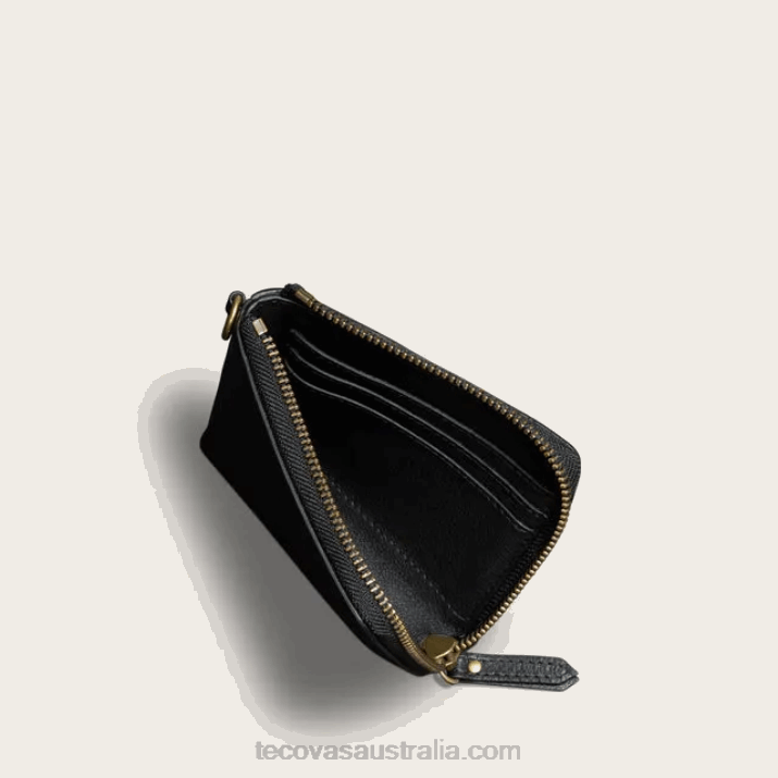 Midnight Leather L-Zip Wallet Tecovas 62NN104