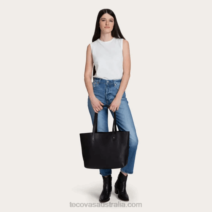 Midnight Leather Tote Tecovas 62NN85