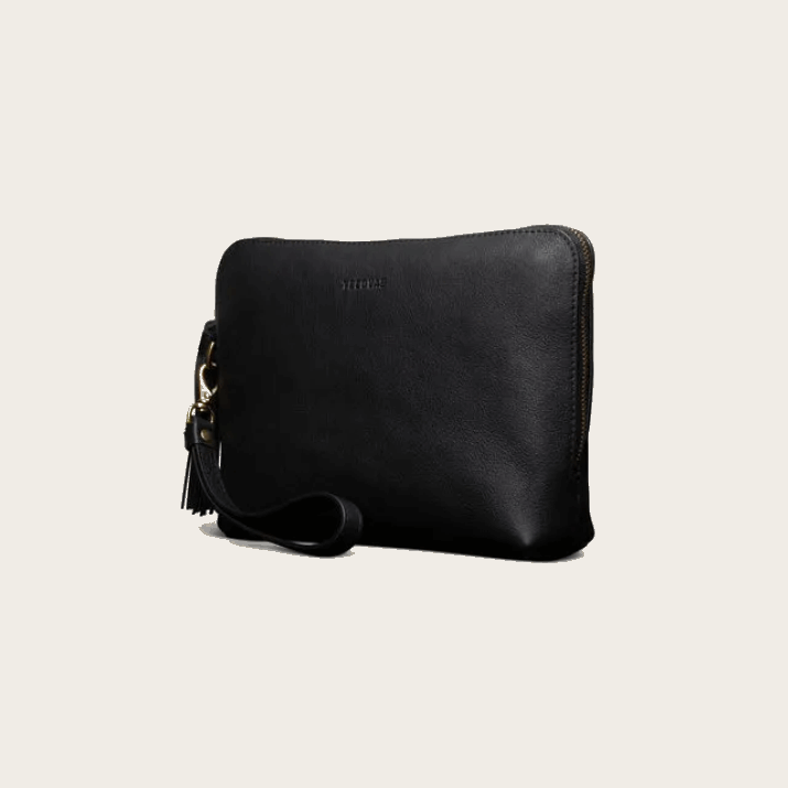 Midnight Leather Wristlet Pouch Tecovas 62NN102