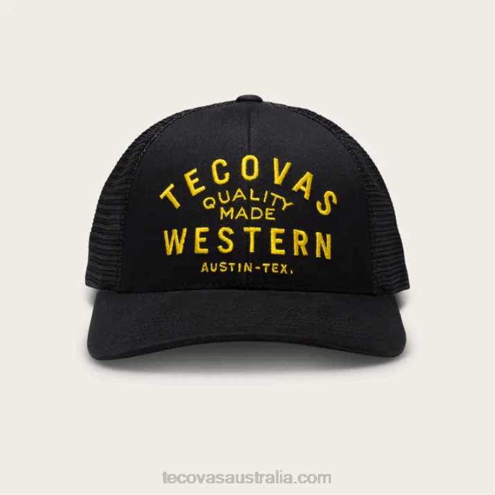 Black Trucker Hat Tecovas 62NN71