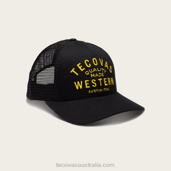 Black Trucker Hat Tecovas 62NN71