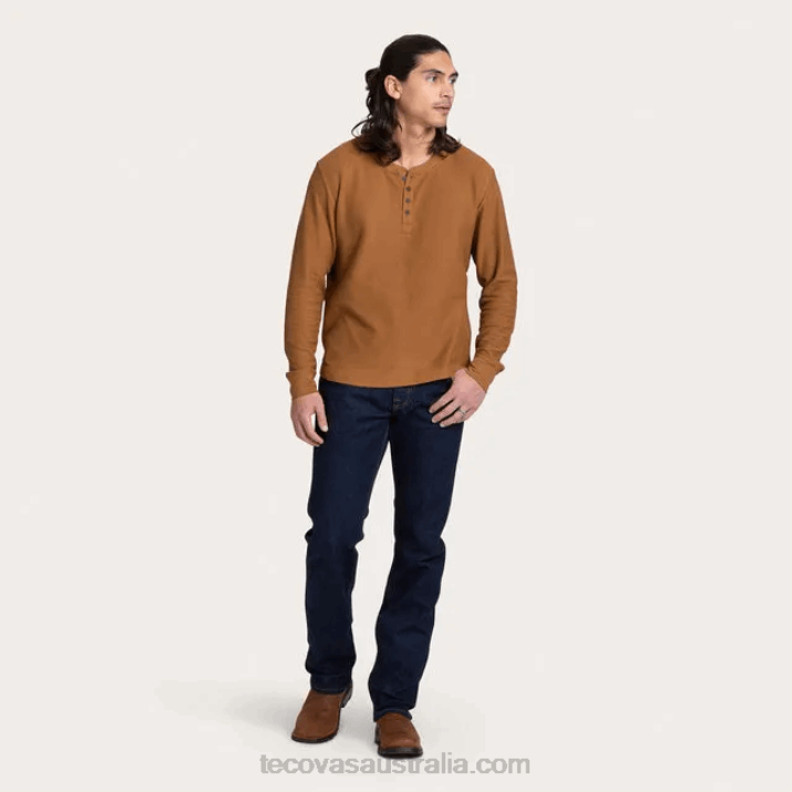 Men Rubber Waffle Henley Tecovas 62NN36