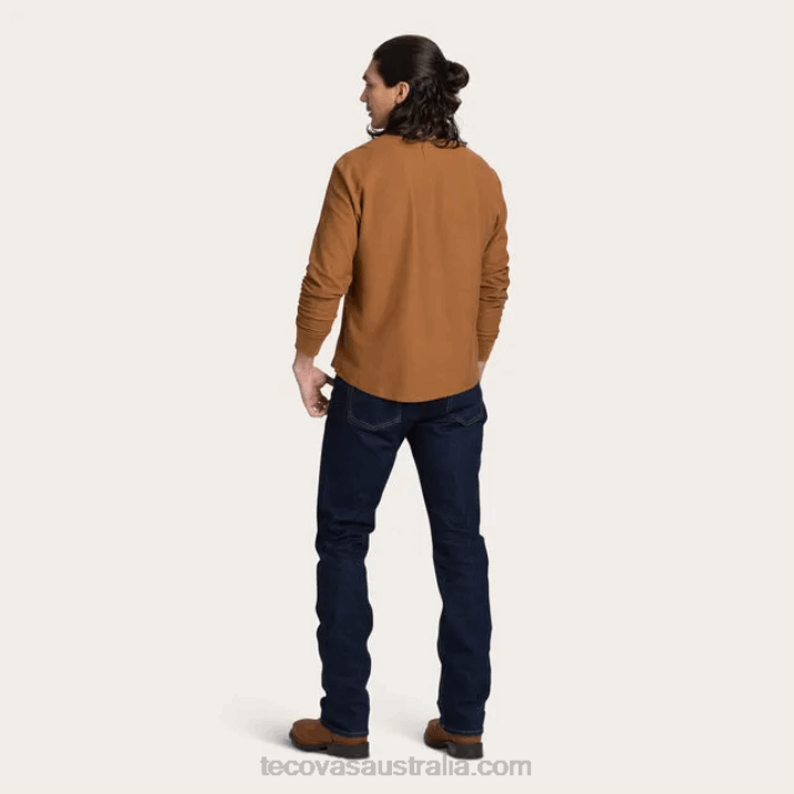 Men Rubber Waffle Henley Tecovas 62NN36