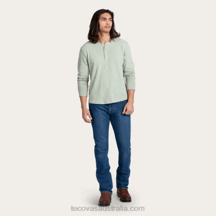 Men Sagebrush Cotton Slub Henley Tecovas 62NN27