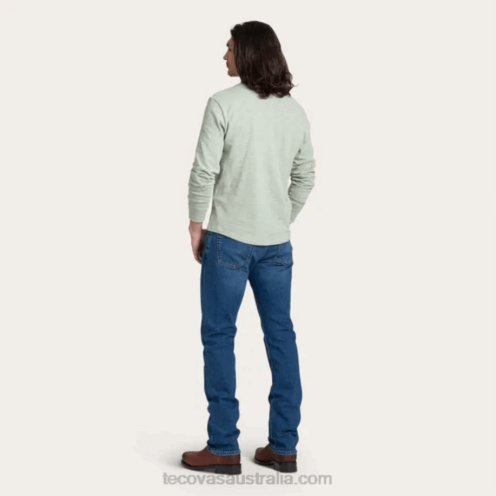 Men Sagebrush Cotton Slub Henley Tecovas 62NN27