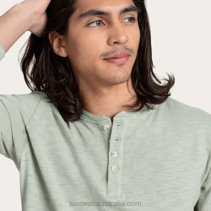 Men Sagebrush Cotton Slub Henley Tecovas 62NN27