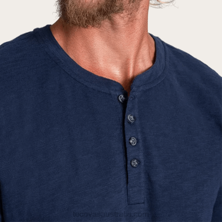 Men Twilight Cotton Slub Henley Tecovas 62NN26