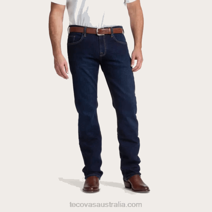 Men Dark Blue Slim Jean Tecovas 62NN58