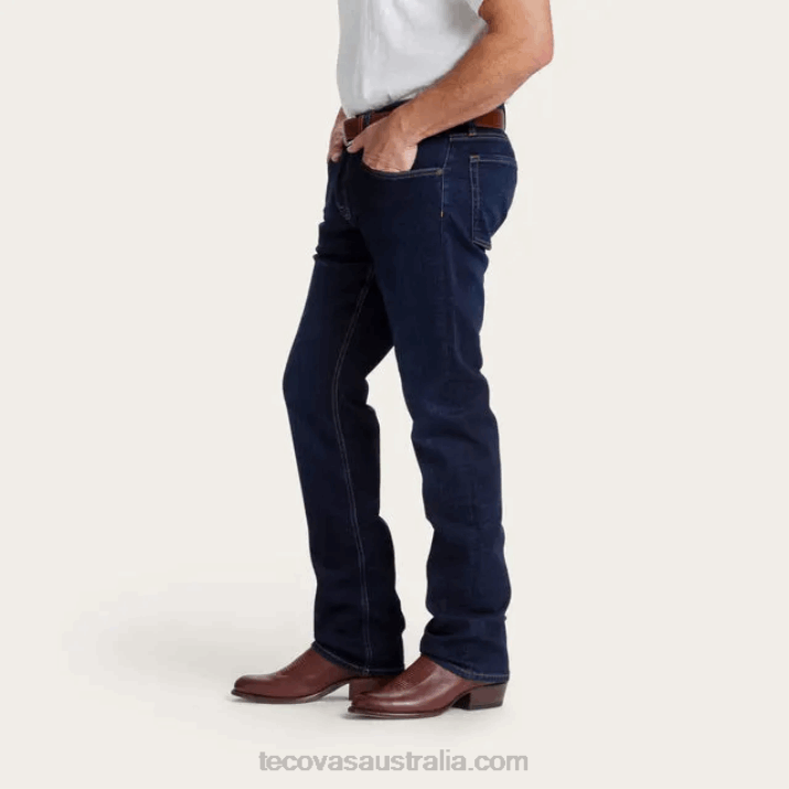 Men Dark Blue Slim Jean Tecovas 62NN58