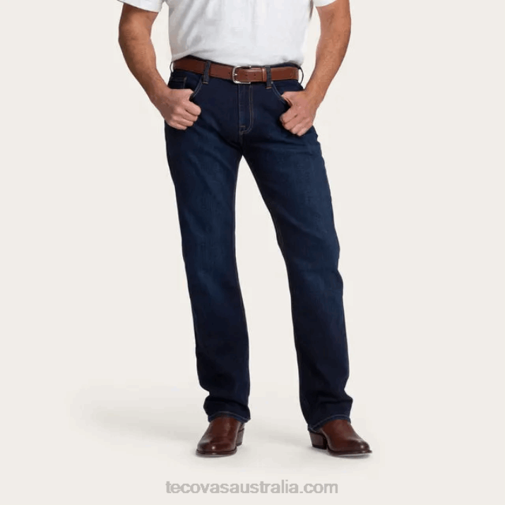 Men Dark Blue Standard Jean Tecovas 62NN52