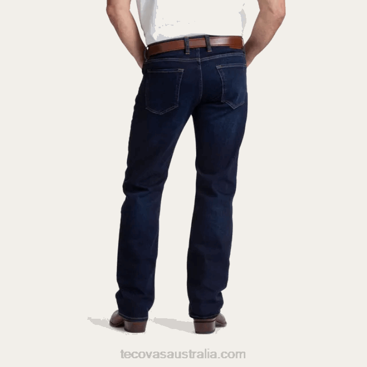 Men Dark Blue Standard Jean Tecovas 62NN52