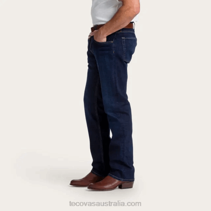Men Dark Blue Standard Jean Tecovas 62NN52