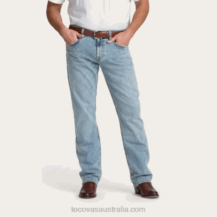 Men Light Blue Standard Jean Tecovas 62NN54