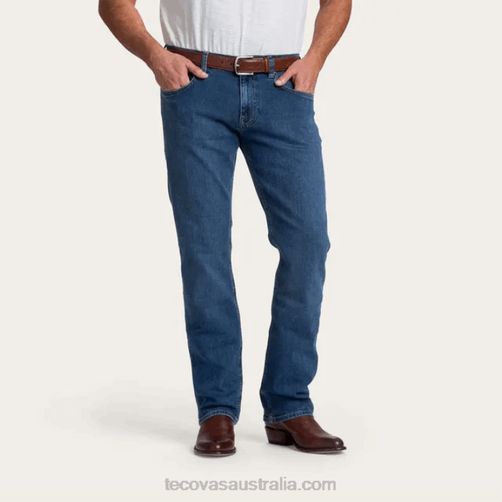 Men Medium Blue Slim Jean Tecovas 62NN59