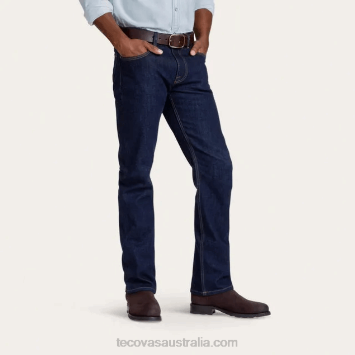 Men New Dark Straight Western Jean Tecovas 62NN55