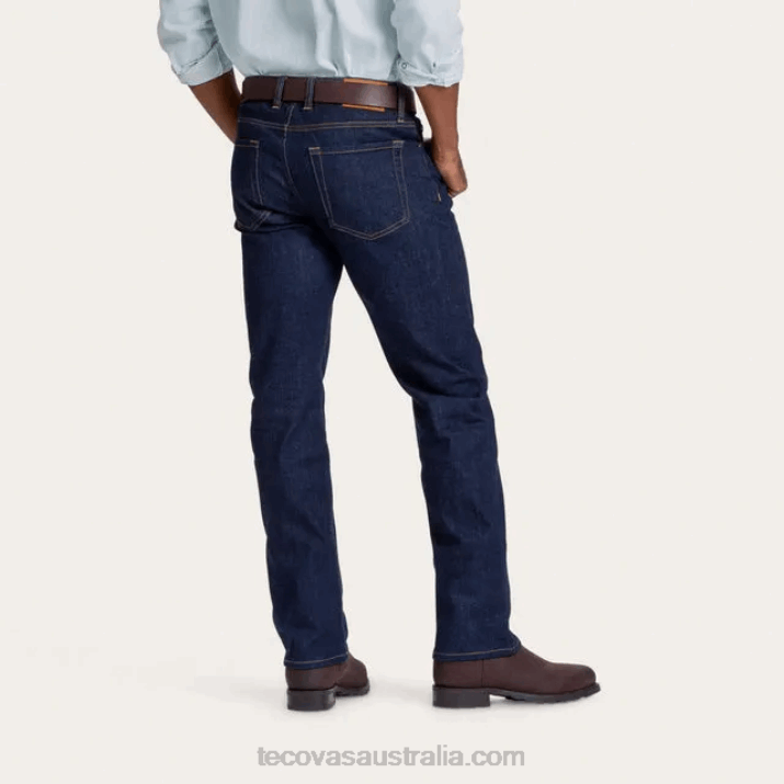 Men New Dark Straight Western Jean Tecovas 62NN55