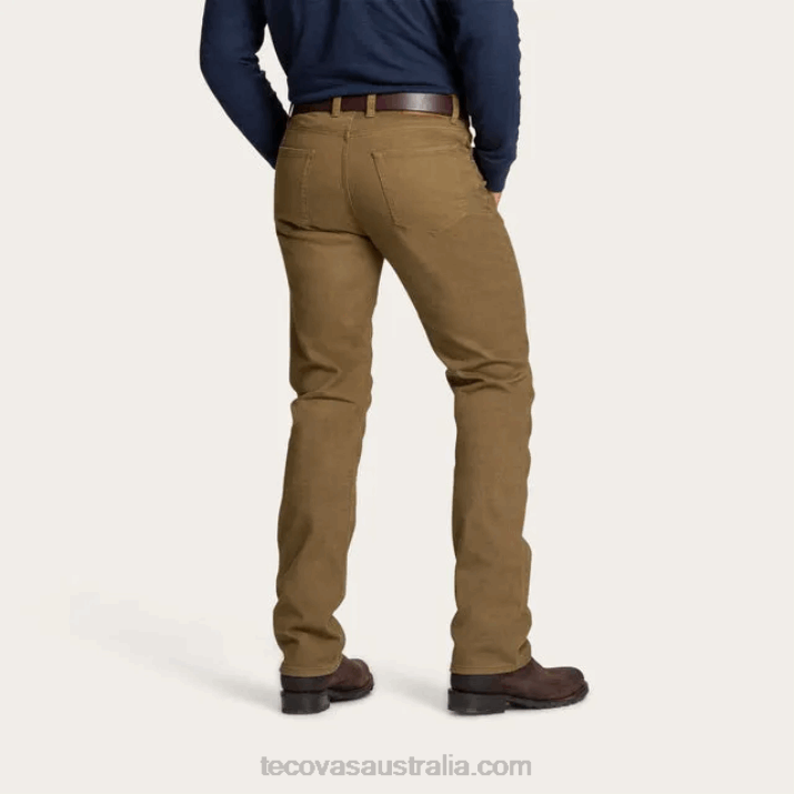 Men Olive Five-Pocket Comfort Jean Tecovas 62NN62