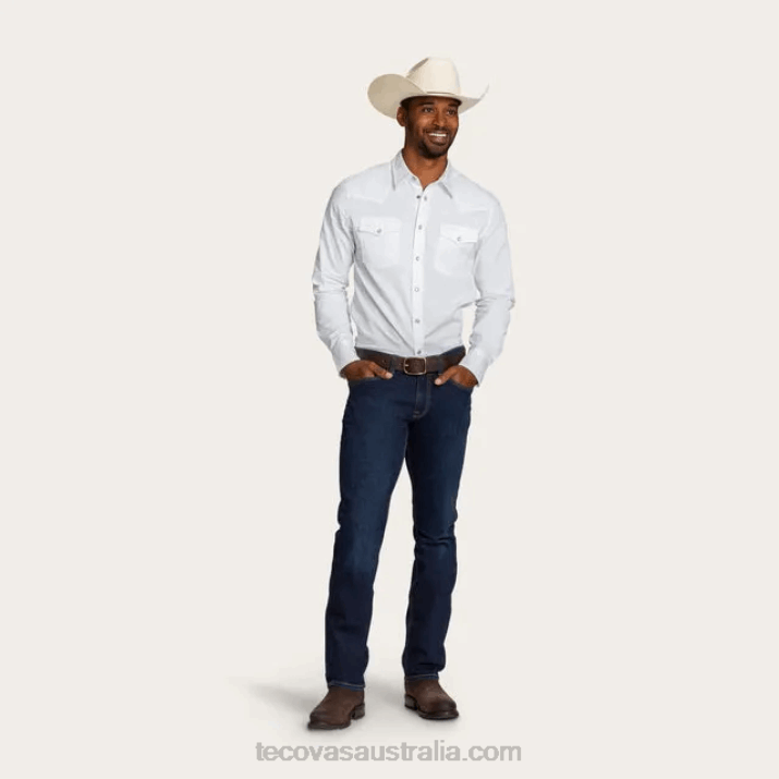 Men Snow Cotton Twill Pearl Snap Tecovas 62NN43