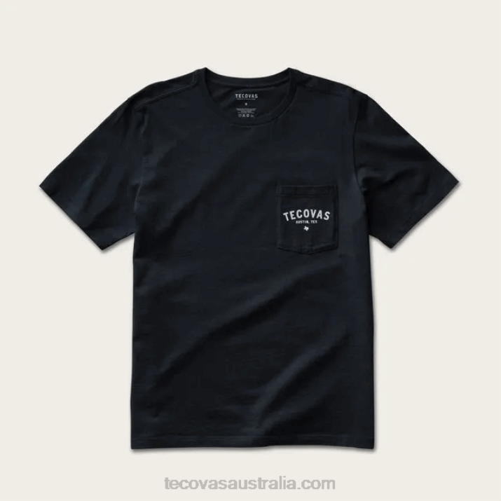Men Black Bone Fine Makers Pocket Tee Tecovas 62NN18