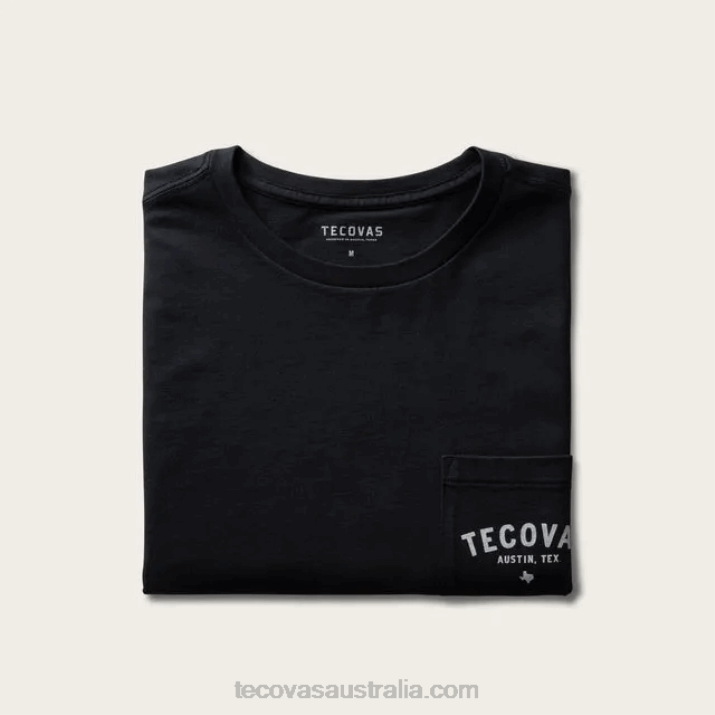 Men Black Bone Fine Makers Pocket Tee Tecovas 62NN18