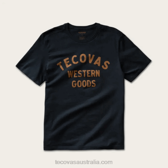 Men Black Gold Western Goods Tee Tecovas 62NN15