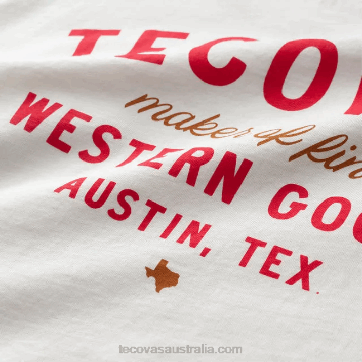 Men Bone Red Fine Makers Pocket Tee Tecovas 62NN17