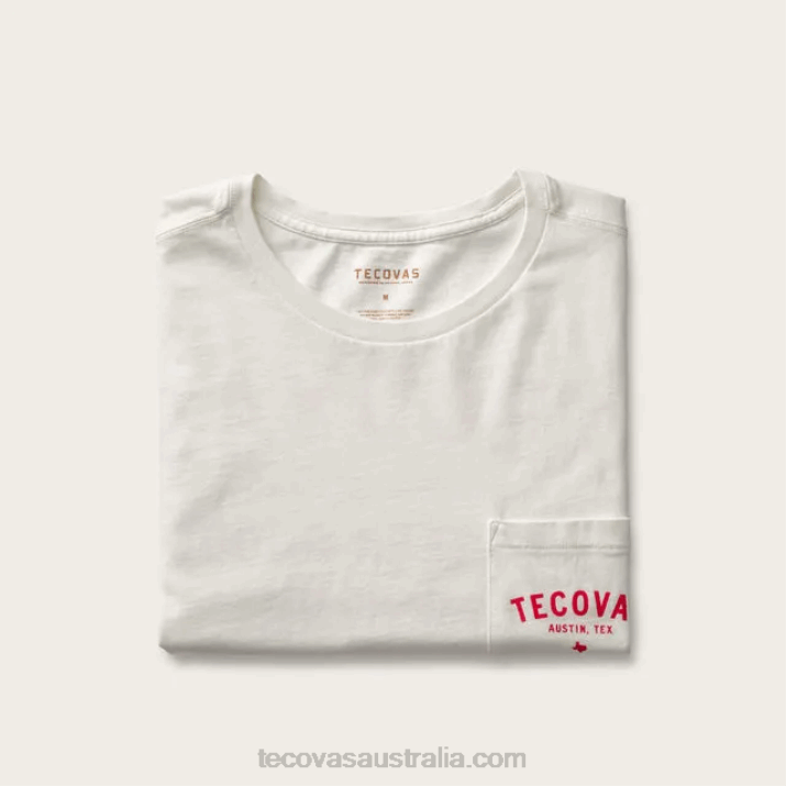 Men Bone Red Fine Makers Pocket Tee Tecovas 62NN17