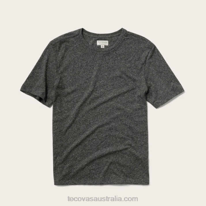 Men Charcoal Heather Tri-Blend Tee Tecovas 62NN31