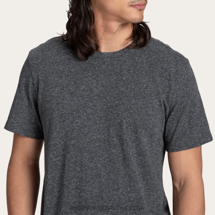 Men Charcoal Heather Tri-Blend Tee Tecovas 62NN31