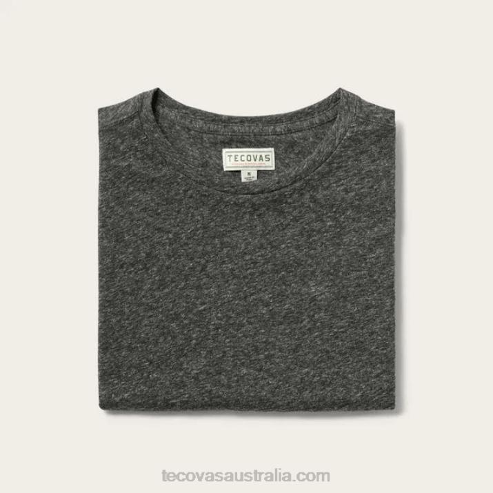 Men Charcoal Heather Tri-Blend Tee Tecovas 62NN31