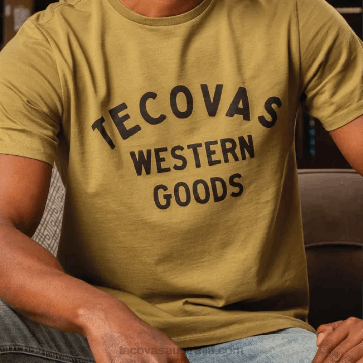 Men Olive Original Western Goods Tee Tecovas 62NN32
