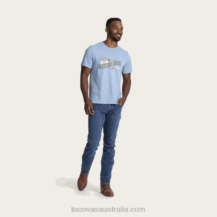 Men River Quality Western Goods Tee Tecovas 62NN38