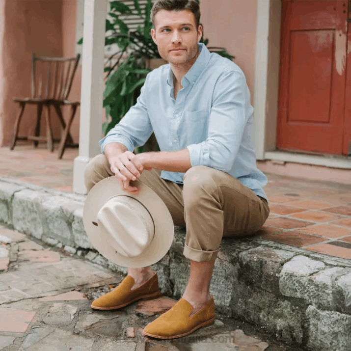 Men Honey Suede The Monterrey Tecovas 62NN172