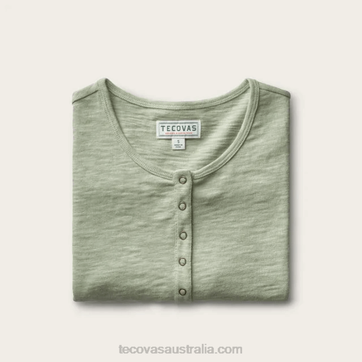 Women Sagebrush Long Sleeve Cotton Slub Henley Tecovas 62NN160
