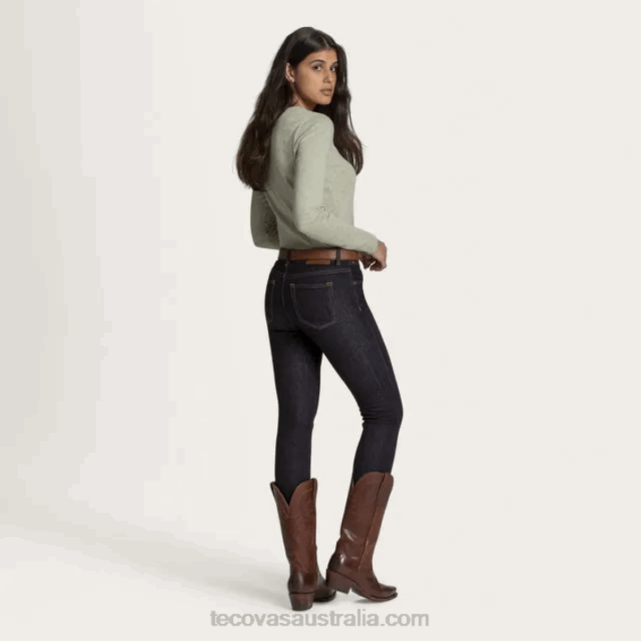 Women Ink Blue High-Rise Skinny Jean Tecovas 62NN169