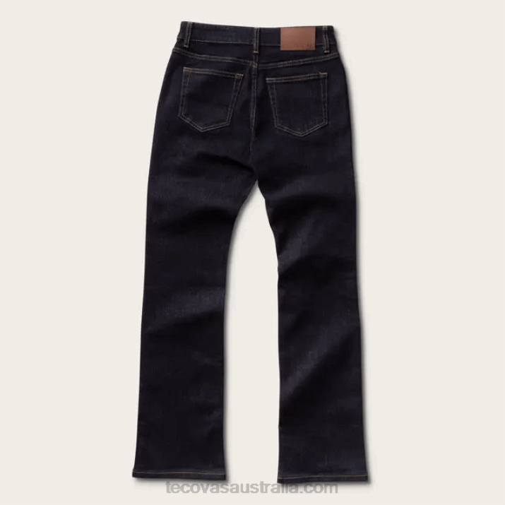 Women Ink Blue High-Rise Straight Jean Tecovas 62NN166