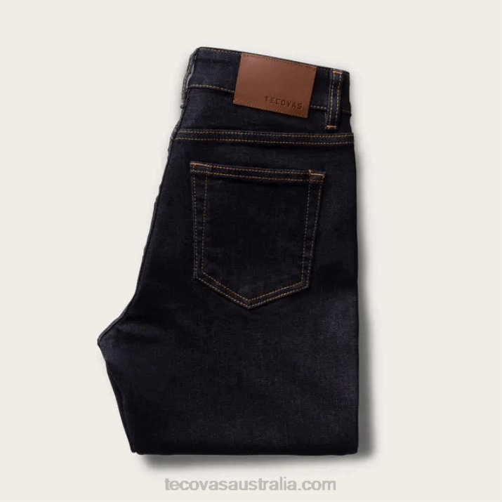 Women Ink Blue High-Rise Straight Jean Tecovas 62NN166
