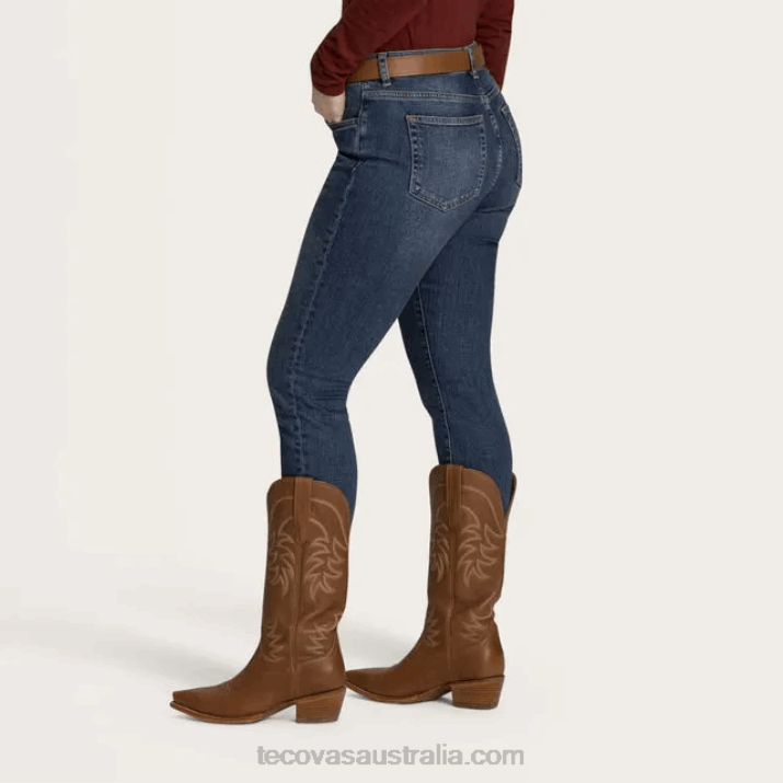 Women River Blue High-Rise Skinny Jean Tecovas 62NN168